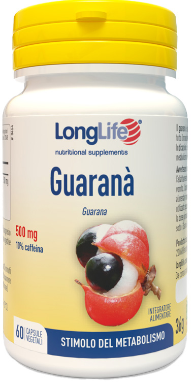 LONGLIFE GUARANA' 60 CAPSULE VEGETALI - famajoy.it