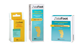 ZETAFOOT KIT TALLONI SCREPOLATI CONFEZIONE CONTENENTE 1 SCATOLA E SALI OSSIGENATI BS+ 1 RASPA BIANCA + 1 CREMA TALLONI SCREPOLATI - famajoy.it