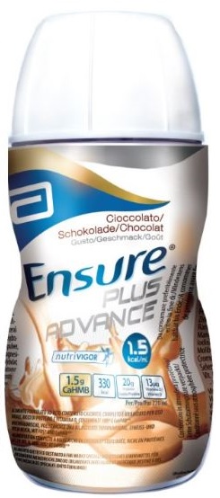 ENSURE PLUS ADVANCE CIOCCOLATO 4 BOTTIGLIE DA 220 ML - famajoy.it