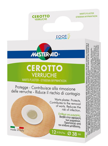 CEROTTO VERRUCHE MASTER-AID FOOTCARE 38 MM 12 PEZZI E3 - famajoy.it