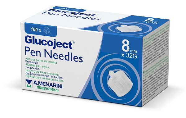 AGO PER PENNA DA INSULINA GLUCOJECT 8 MM GAUGE 32 100 PEZZI - famajoy.it