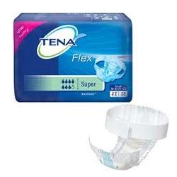 PANNOLONE A CINTURA PER INCONTINENZA TENA FLEX SUPER MEDIO 30 PEZZI - famajoy.it