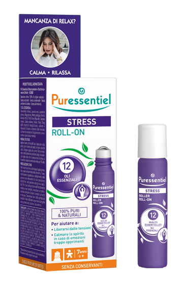 PURESSENTIEL ROLLER SOS STRESS 12 OLI ESSENZIALI 5 ML - famajoy.it