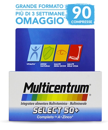 MULTICENTRUM SELECT 50+ 90 COMPRESSE - famajoy.it