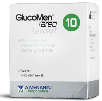STRISCE GLUCOMEN AREO SENSOR PER ANALISI DEL GLUCOSIO 10 PEZZI - famajoy.it