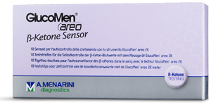 STRISCE MISURAZIONE CHETONEMIA GLUCOMEN AREO B-KETONE SENSOR 10 PEZZI - famajoy.it