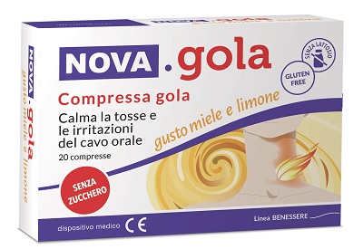 NOVA GOLA LIMONE/MIELE 20 COMPRESSE - famajoy.it
