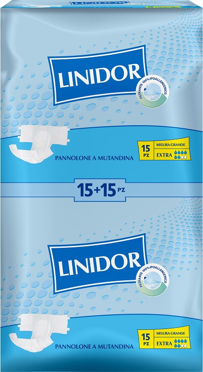 PANNOLONE PER INCONTINENZA A MUTANDINA LINIDOR MG 30 PEZZI - famajoy.it