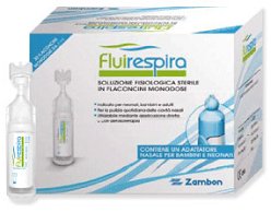 FLUIRESPIRA SOLUZIONE FISIOLOGICA STERILE 30 FLACONCINI MONODOSE DA 5ML - famajoy.it