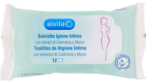 ALVITA SALVIETTINE PER IGIENE INTIMA 12 PEZZI - famajoy.it