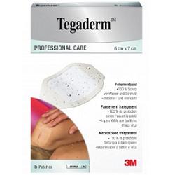TEGADERM MEDICAZIONE IMPERMEABILE TRASPARENTE 5 PEZZI 6X7 CM - famajoy.it