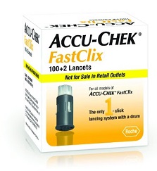 LANCETTE PUNGIDITO ACCU-CHEK FASTCLIX 100 + 2 PEZZI - famajoy.it