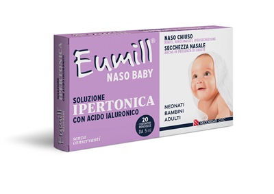 EUMILL NASO BABY SOLUZIONE IPERTONICA 20 FLACONCINI MONODOSE 5 ML - famajoy.it