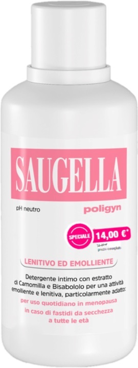 SAUGELLA POLIGYN PH NEUTRO LENITIVO ED EMOLLIENTE 500 ML TAGLIO PREZZO - famajoy.it