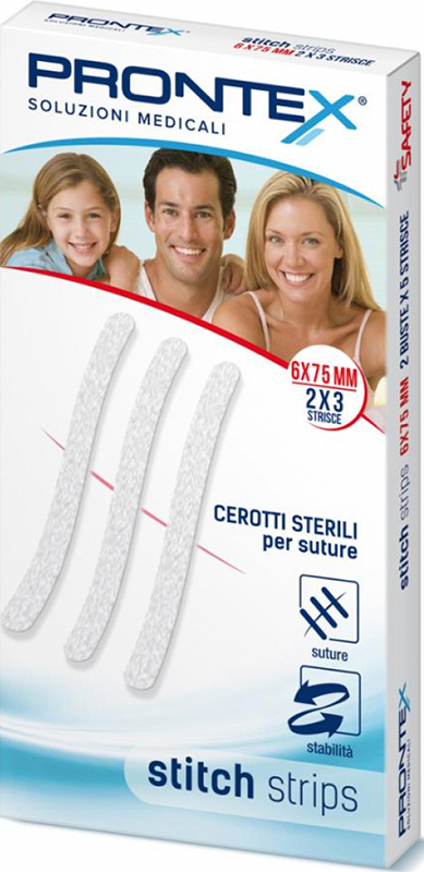 PRONTEX STITCH STRIPS 6X75 10 PEZZI - famajoy.it