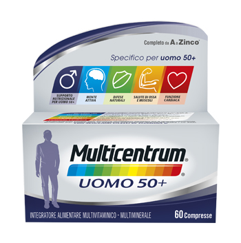 MULTICENTRUM UOMO 50+ 60 COMPRESSE - famajoy.it
