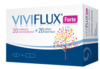 VIVIFLUX FORTE 20 COMPRESSE GASTRORESISTENTI + 20 CAPSULE LIQUID FILLER - famajoy.it