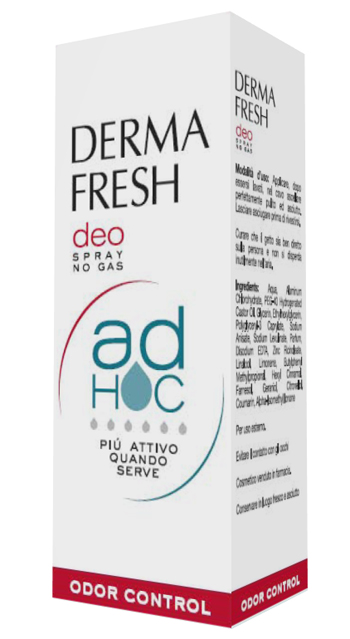 DERMAFRESH DEO SPRAY NO GAS AD HOC ODOR CONTROL DEODORANTE 100 ML - famajoy.it