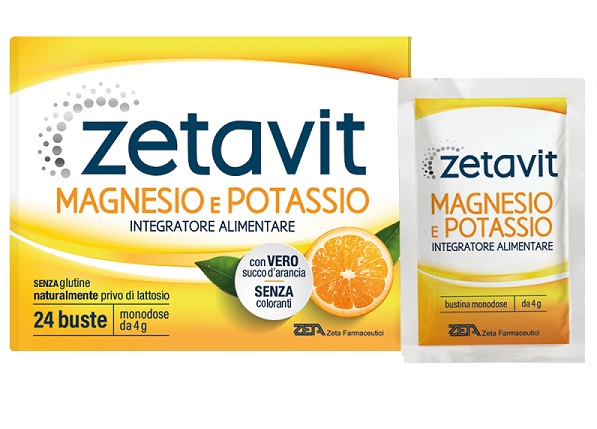 ZETAVIT MAGNESIO POTASSIO SENZA ZUCCHERO 24 BUSTINE DA 6 G - famajoy.it