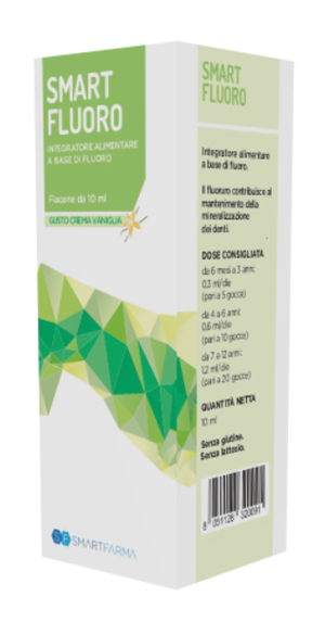 SMART FLUORO GOCCE 10 ML GUSTO CREMA VANIGLIA - famajoy.it