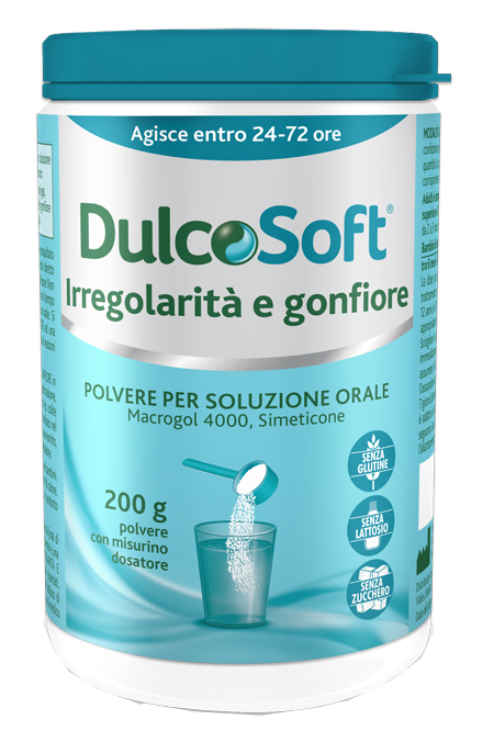 DULCOSOFT IRREGOLARITA' E GONFIORE POLVERE SOLUBILE 200 G - famajoy.it