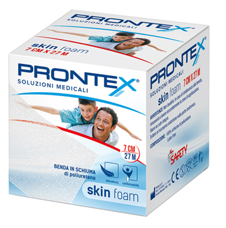 BENDA IN SCHIUMA PRONTEX SKIN FOAM M 27 X 7 CM BIANCO - famajoy.it