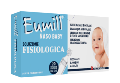 EUMILL NASO BABY SOLUZIONE FISIOLOGICA 20 CONTENITORI MONODOSE 5 ML - famajoy.it