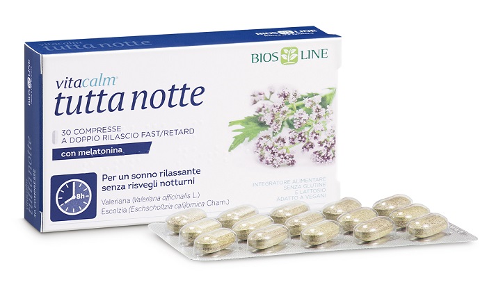 VITACALM TUTTA NOTTE CON MELATONINA 60 COMPRESSE - famajoy.it