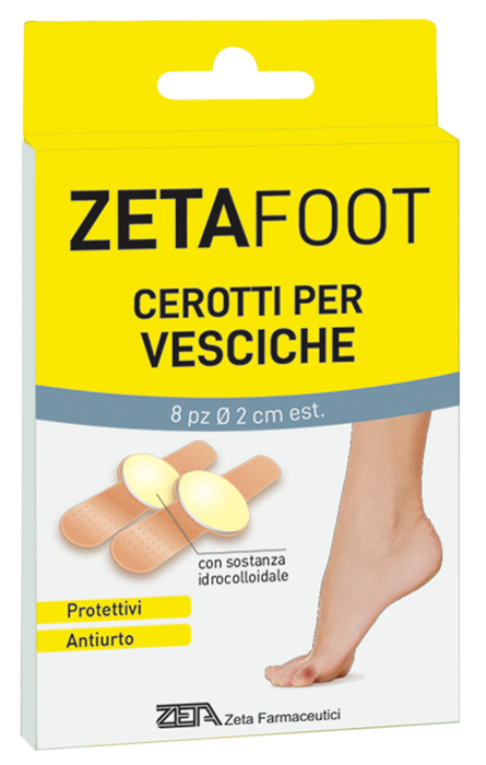 ZETAFOOT CEROTTO IDROCOLLOIDALE VESCICHE 8 PEZZI - famajoy.it
