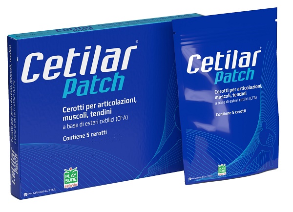 CEROTTO MONOUSO CETILAR PATCH PER ARTICOLAZIONI MUSCOLI E TENDINI 5 PEZZI - famajoy.it