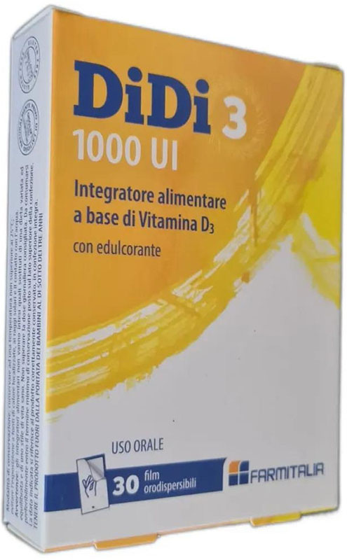 DIDI3 1000 UI 30 FILM ORODISPERSIBILI - famajoy.it