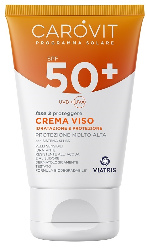 CAROVIT PROGRAMMA SOLARE CREMA VISO SPF50+ 50 ML - famajoy.it