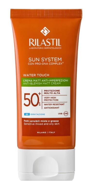 RILASTIL SUN SYSTEM WATER TOUCH MAT CREMA SPF50+ 50 ML - famajoy.it