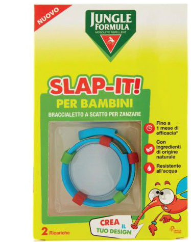 JUNGLE FORMULA SLAP-IT BRACCIALETTO ANTI-ZANZARE PER BAMBINI+ 2 RICARICHE - famajoy.it