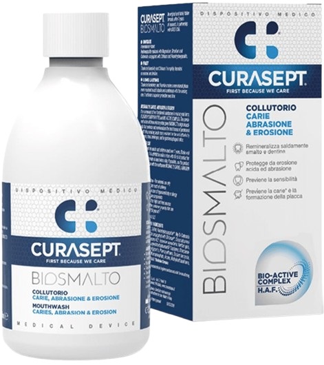 CURASEPT BIOSMALTO COLLUTORIO CARIE ABRASIONE&EROSIONE 300 ML - famajoy.it