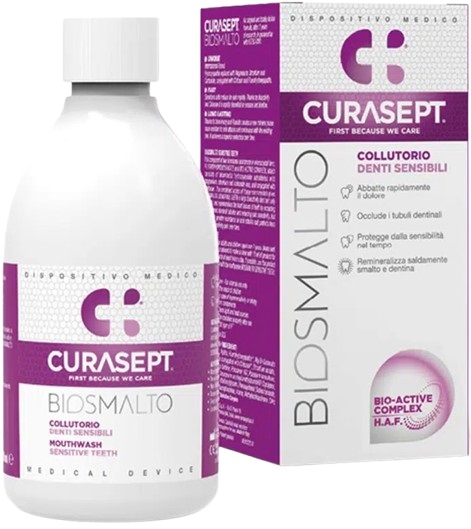 CURASEPT BIOSMALTO COLLUTORIO DENTI SENSIBILI 300 ML - famajoy.it
