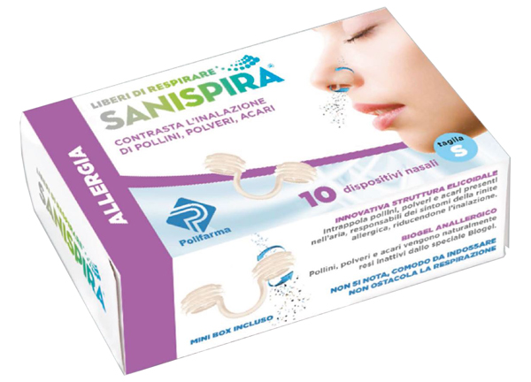 SANISPIRA ALLERGIA DISPOSITIVO NASALE 10 PEZZI TAGLIA L - famajoy.it