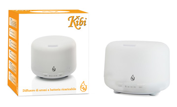 KIBI DIFFUSORE DI AROMI ALIMENTATO A BATTERIA - famajoy.it