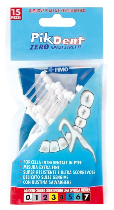 PIKDENT ZERO SPAZI STRETTI 15 FORCELLE INTERDENTALI - famajoy.it