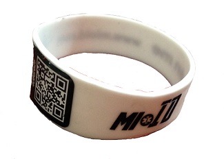 BRACCIALE SALVAVITA MIOID IN SILICONE BIANCO S - famajoy.it