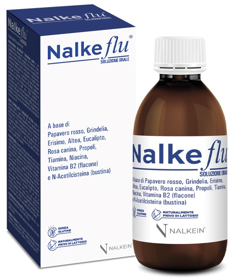 NALKEFLU SOLUZIONE ORALE 200 ML + 1  BUSTINA DA 2,5 G - famajoy.it