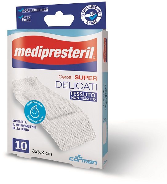 MEDIPRESTERIL CEROTTI DELICATI SUPER 8 X 3,8 10 PEZZI - famajoy.it