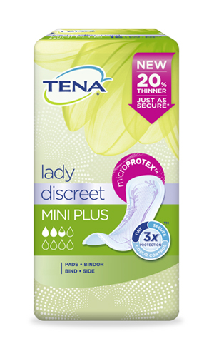 PANNOLONE SAGOMATO TENA DISCREET MINI PLUS 16 PEZZI - famajoy.it