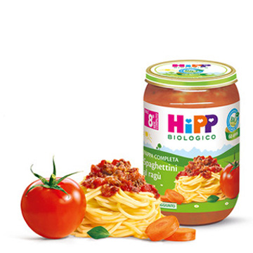 HIPP BIO SPAGHETTINI AL RAGU' 220 G - famajoy.it