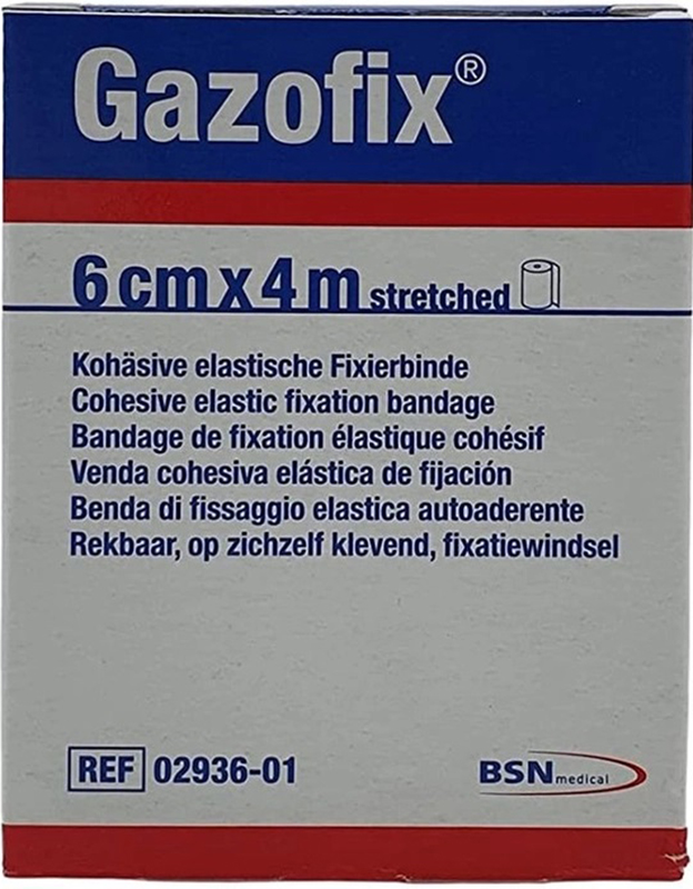 BENDA ELASTICA AUTOADESIVA GAZOFIX 6X400 CM - famajoy.it