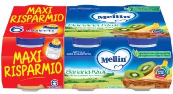 MELLIN OMOGENEIZZATO BANANA KIWI 6 X 100 G - famajoy.it