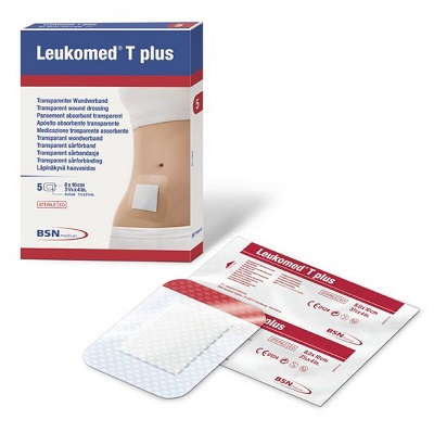 MEDICAZIONE POST-OPERATORIA LEUKOMED T PLUS TRASPARENTE IMPERMEABILE 8 X 10 CM - famajoy.it