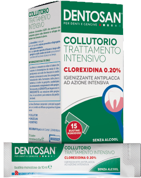 DENTOSAN COLLUTORIO MONODOSE INTENSIVO 0,20% 15 BUSTINE DA 10 ML - famajoy.it