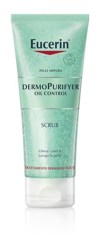 EUCERIN PELLE IMPURA DERMOPURIFYER OIL CONTROL SCRUB 100 ML - famajoy.it