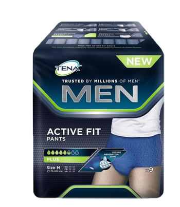 PULL UP UOMO TENA MEN PANTS ACTIVE FIT M 9 PEZZI - famajoy.it